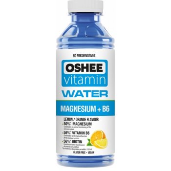 Oshee Vitamínová voda Magnesium+B6 citron pomeranč 555 ml