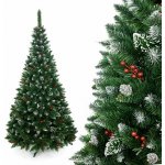 TRENDIE Vánoční stromek Borovice diamantová s jeřabinou 250 cm – Sleviste.cz