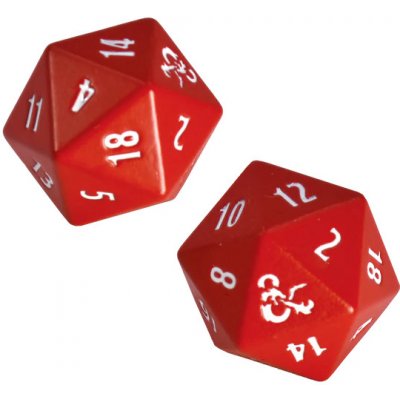 Chessex Sada kostek Ultra Pro Dungeons & Dragons Heavy Metal Red and White D20 2 ks