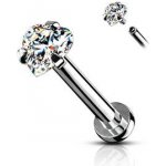 Šperky4U piercing do brady labreta cartilge čirá LB1095C-1206 – Sleviste.cz