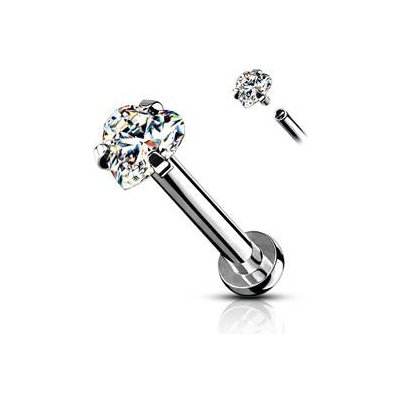 Šperky4U piercing do brady labreta cartilge čirá LB1095C-1206 – Sleviste.cz