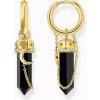 Náušnice Thomas Sabo náušnice Onyx and chain CR722-177-11