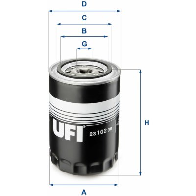 Olejový filtr UFI 23.102.00 – Hledejceny.cz