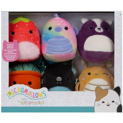 Squishmallows Micromallows 6Pack Kobylka Koník Skunk Sukulent Jahoda Netopýr – Hledejceny.cz