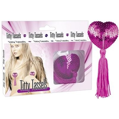 Lepítka na bradavky TITTY TASSELS heart pink – Sleviste.cz