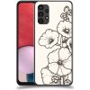 Pouzdro a kryt na mobilní telefon Samsung Pouzdro ACOVER Samsung Galaxy A13 4G A135 s motivem Flower