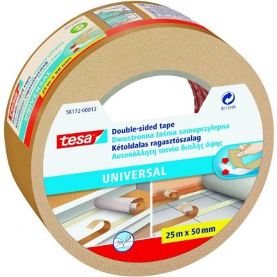 TESA Oboustranná kobercová páska universal, 25 m x 50 mm, transparentní – Zboží Mobilmania