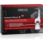 Vichy Dercos Aminexil Clinical 5 cílená péče proti vypadávání vlasů pro muže Multi-Target Anti-Hair Loss Treating Care 21 x 6 ml – Zboží Mobilmania