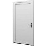 Aluplast jednokřídlové hlavní vchodové dveře zlatý dub/bílé plné Levé 85 x 210 cm – Hledejceny.cz