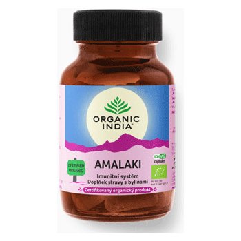 Organic India Amalaki antioxidant s přírodním vitaminem C 60 kapslí