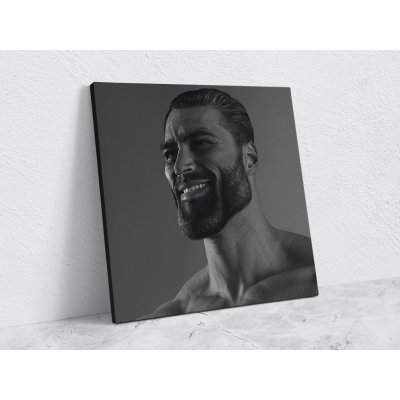 MemeMerch Obraz Gigachad Velikost obrazu: 60x60 cm – Zboží Dáma