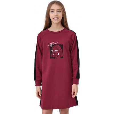 Winkiki fívčí šaty WJG 12091 bordo – Sleviste.cz