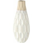 Boltze Home Váza na květiny, MALIA, 35 cm bílý – Zboží Mobilmania