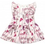 Baby Nellys Letní šaty s krátkým rukávem Motýlci růžové – Zboží Dáma