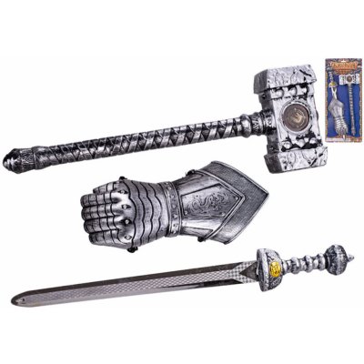 Mikro trading Sada rytíř Kladivo, meč a rukavice – Sleviste.cz