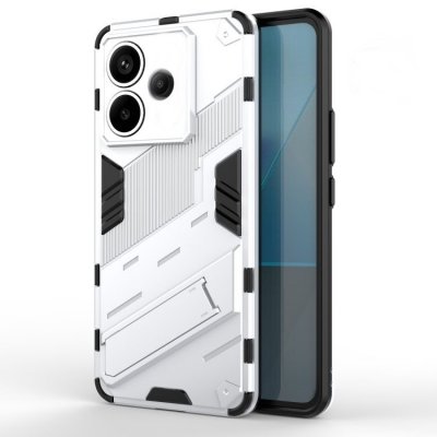 Levné Kryty Odolný Punk armor case Xiaomi Redmi Note 13 Pro+ 5G bílé – Zboží Mobilmania