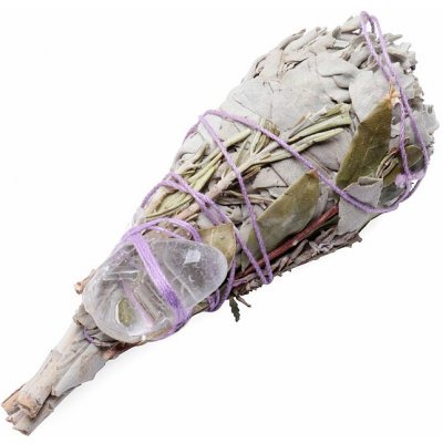 Nefertitis Šalvěj bílá Aura Cleansing vykuřovací svazek NF27655 cca 10 cm – Hledejceny.cz