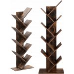 Artenat Knihovna Tree 141 cm hnědá – Zboží Dáma