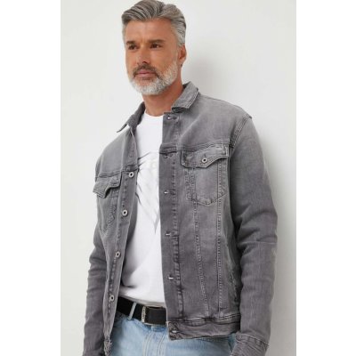 Pepe Jeans džínová bunda Pinners pánská šedá – Zboží Mobilmania