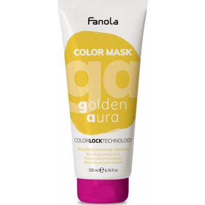 Fanola Color Mask barevné masky Golden Aura zlatá 200 ml – Zboží Mobilmania