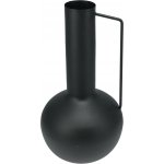 H&L Váza Kula matná černá zinková s uchem (17x17x34.5 cm) – Hledejceny.cz