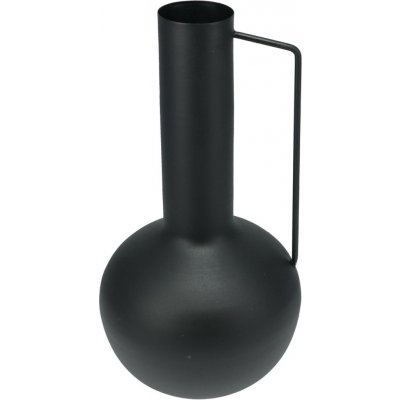 H&L Váza Kula matná černá zinková s uchem (17x17x34.5 cm) – Hledejceny.cz
