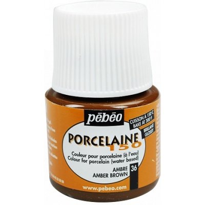Vypalovací barvy na porcelán hnědá jantar 36 PORCELAINE150 45ml Pebeo – Zboží Dáma