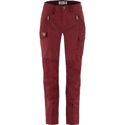 Fjällräven Nikka Trousers Curved W Bordeaux Red – Sleviste.cz