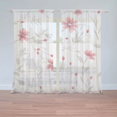 Sablio Záclony Přírodní elegance: 2ks 150x250cm – Hledejceny.cz