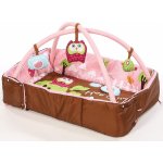 Ludi Hrací deka s mantinelem a hrazdou Sova růžová – Zboží Mobilmania