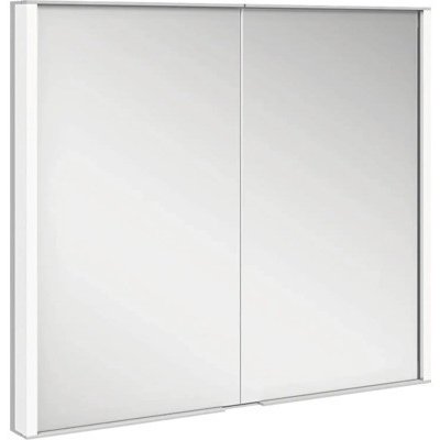 Keuco Royal Match - Zrcadlová skříňka s LED osvětlením, vestavná, 800x700x149 mm, stříbrný elox 12812171311 – Zbozi.Blesk.cz