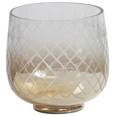 Váza HEIRLOOM skleněná s hnědým leskem, 21 cm – Hledejceny.cz