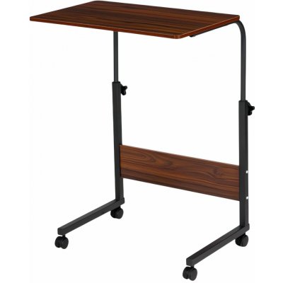 ModernHome PJJCT0135 Stůl na notebook s kolečky, výškově nastavitelný, hnědý – Zboží Živě