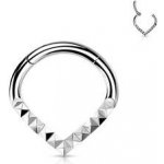 Šperky4U Segment piercing špičatý helix cartilage tragus piercing NS0054ST-1208 – Zboží Dáma