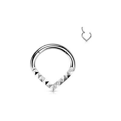 Šperky4U Segment piercing špičatý helix cartilage tragus piercing NS0054ST-1208 – Zboží Dáma