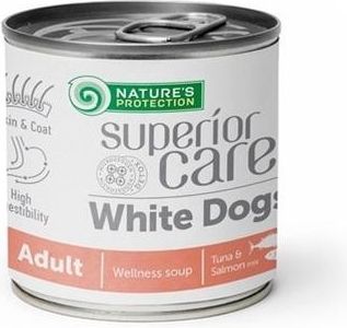 Nature\'s Protection Superior care White adult salmon & tuna all breeds soup 6 x 140 ml