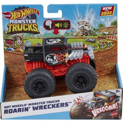 Mattel Hot Weels Mattel Monster Trucks Svítící a rámusící vrak BONESHAKER HDX61 – Zboží Mobilmania