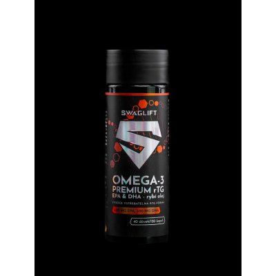 SWAGLIFT Omega-3 PREMIUM rTG EPA 600 mg & DHA 300 mg rybí olej 120 kapslí – Hledejceny.cz