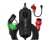 IMMAX cestovní nabíjecí stanice pro elektromobily NSE002 22kW 3fázová 16A IEC 62196 Typ 2 CEE na Schuko 1 fáze | Zboží Auto