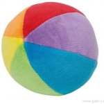 Goki Plyšový duhový míček s chrastítkem – Zboží Dáma