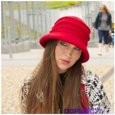 Karpet Dámský vlněný klobouk se sámky tm.šedý melír 932380 – Zboží Dáma