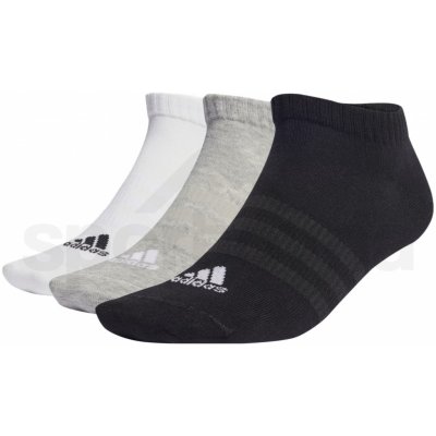 adidas Thin Sportswear Low 3P U IC1337 medium grey heather/white/black – Zboží Mobilmania