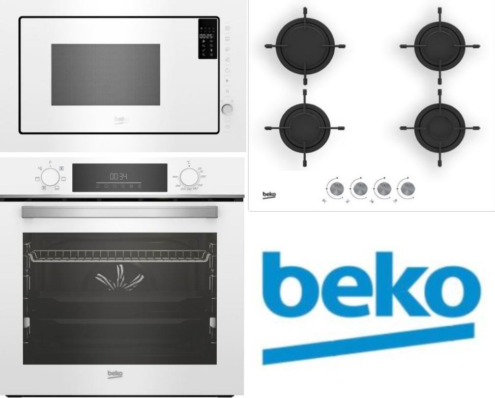 Set Beko BBIE18300W + HILG64220SW + BMGB25333WG