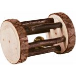 Trixie dřevěný váleček s kůrou a rolničkou 5 x 7 cm – Zboží Mobilmania