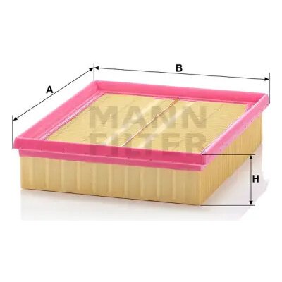MANN FILTER Vzduchový filtr C 2498 – Hledejceny.cz