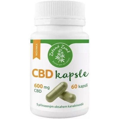 Zelená Země CBD kapsle 600 mg 60 ks – Zbozi.Blesk.cz