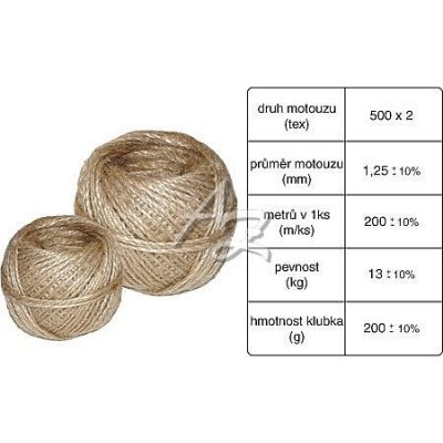 motouz jutový 200g. 500x2 200m – Zboží Dáma