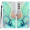 Pouzdro a kryt na mobilní telefon Samsung PROTEMIO 69390 ART Peněženkový kryt pro Samsung Galaxy A05s GREEN MARBLE