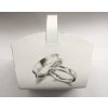 Svatební dekorace Svatební košíčky s potiskem "Stínované prstýnky" 10 x 8 x 6 cm [1 ks] (71705.6-3A,CH11A)