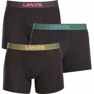 Levis 3 Pack pánské boxerky černé (701224662 001)
